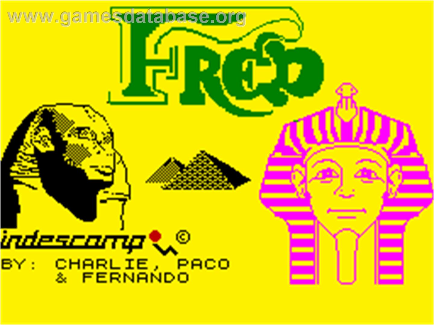 Fred - Sinclair ZX Spectrum - Artwork - Title Screen