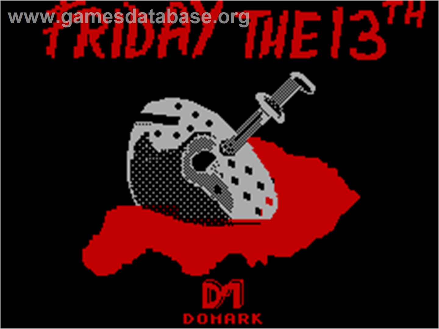 Friday the 13th - Sinclair ZX Spectrum - Artwork - Title Screen