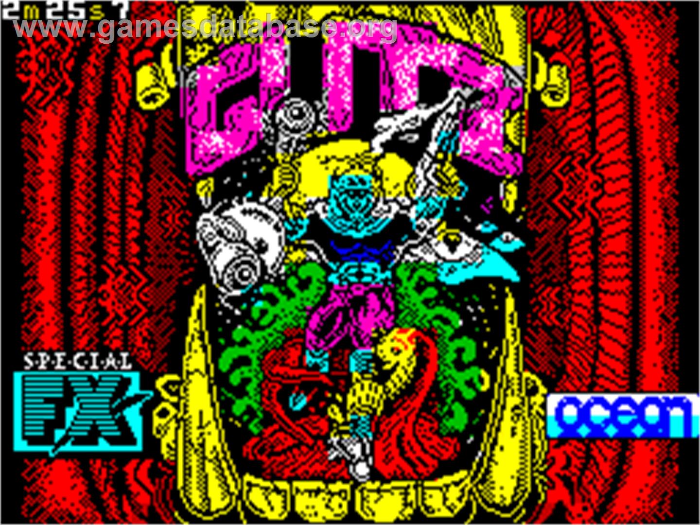 G.U.T.Z. - Sinclair ZX Spectrum - Artwork - Title Screen