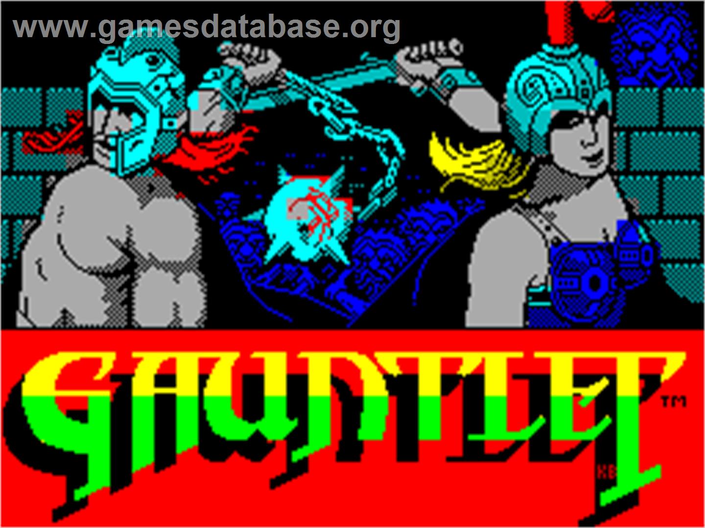 Gauntlet: The Deeper Dungeons - Sinclair ZX Spectrum - Artwork - Title Screen