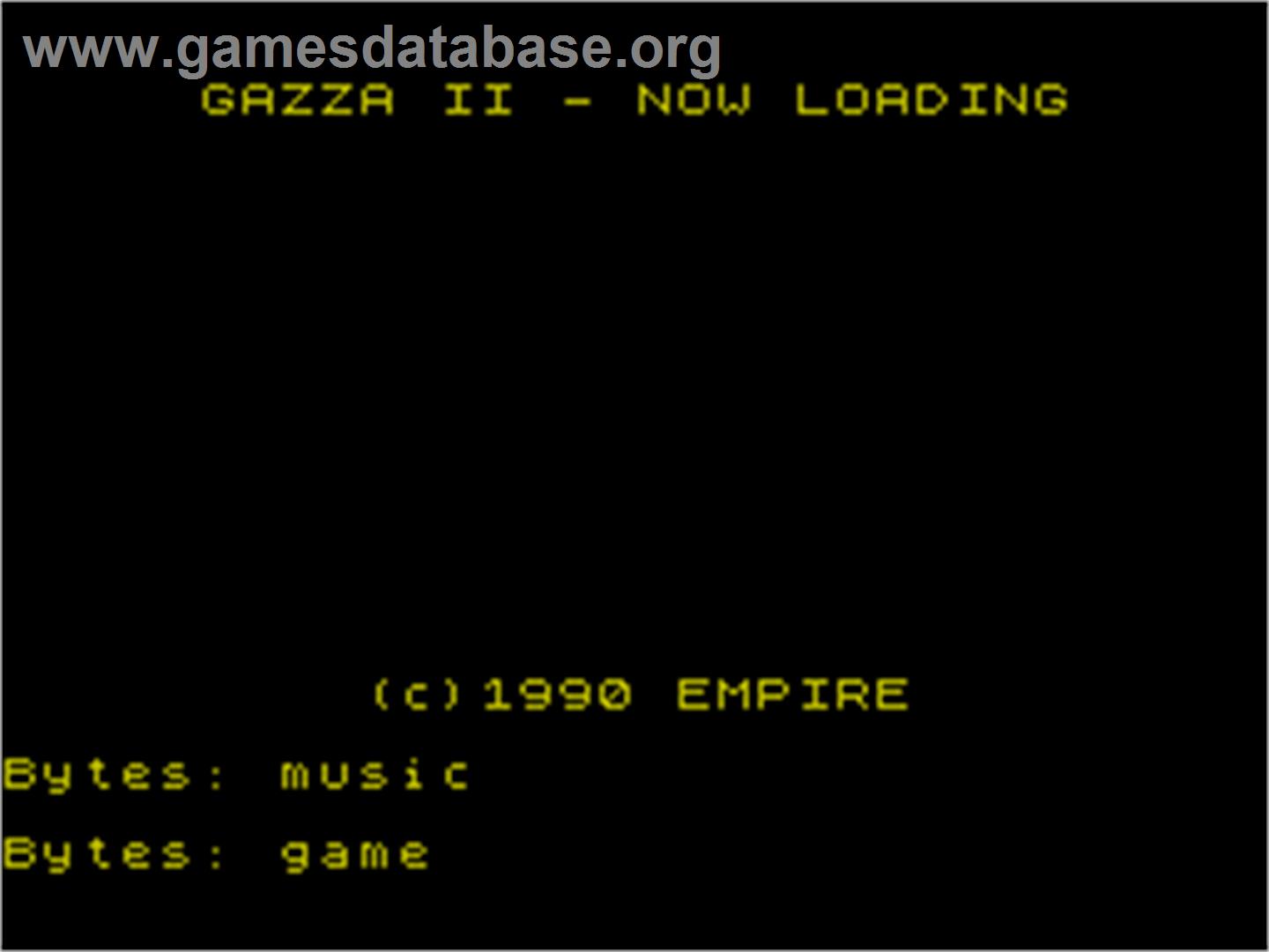 Gazza II - Sinclair ZX Spectrum - Artwork - Title Screen