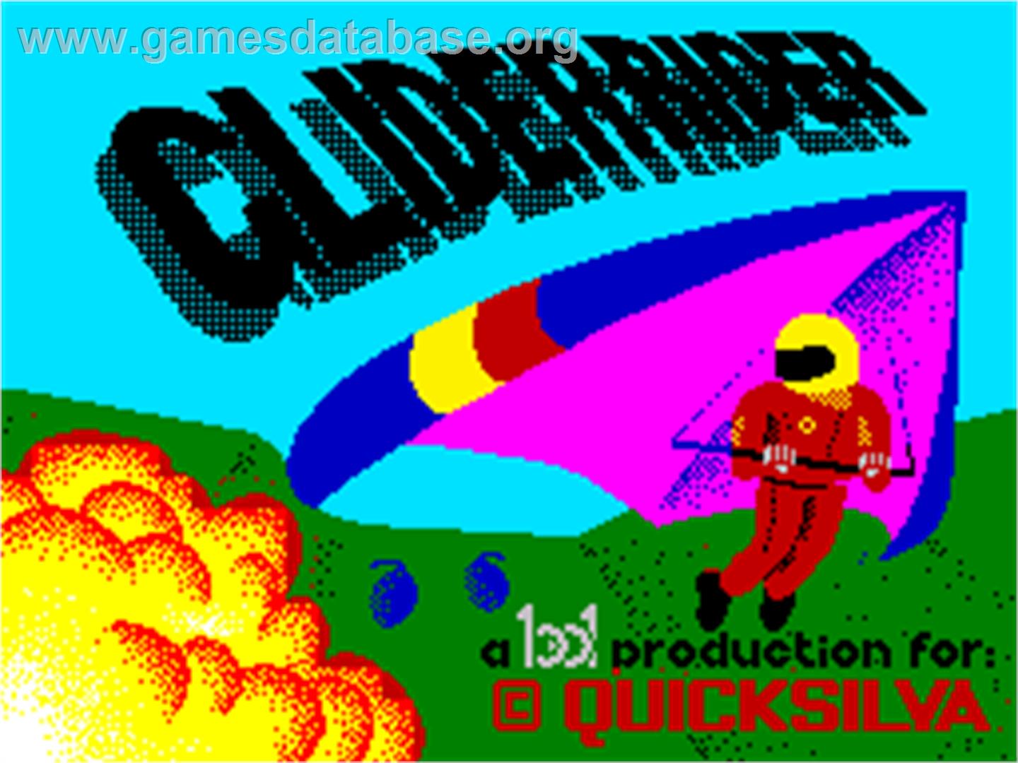 Glider Rider - Sinclair ZX Spectrum - Artwork - Title Screen