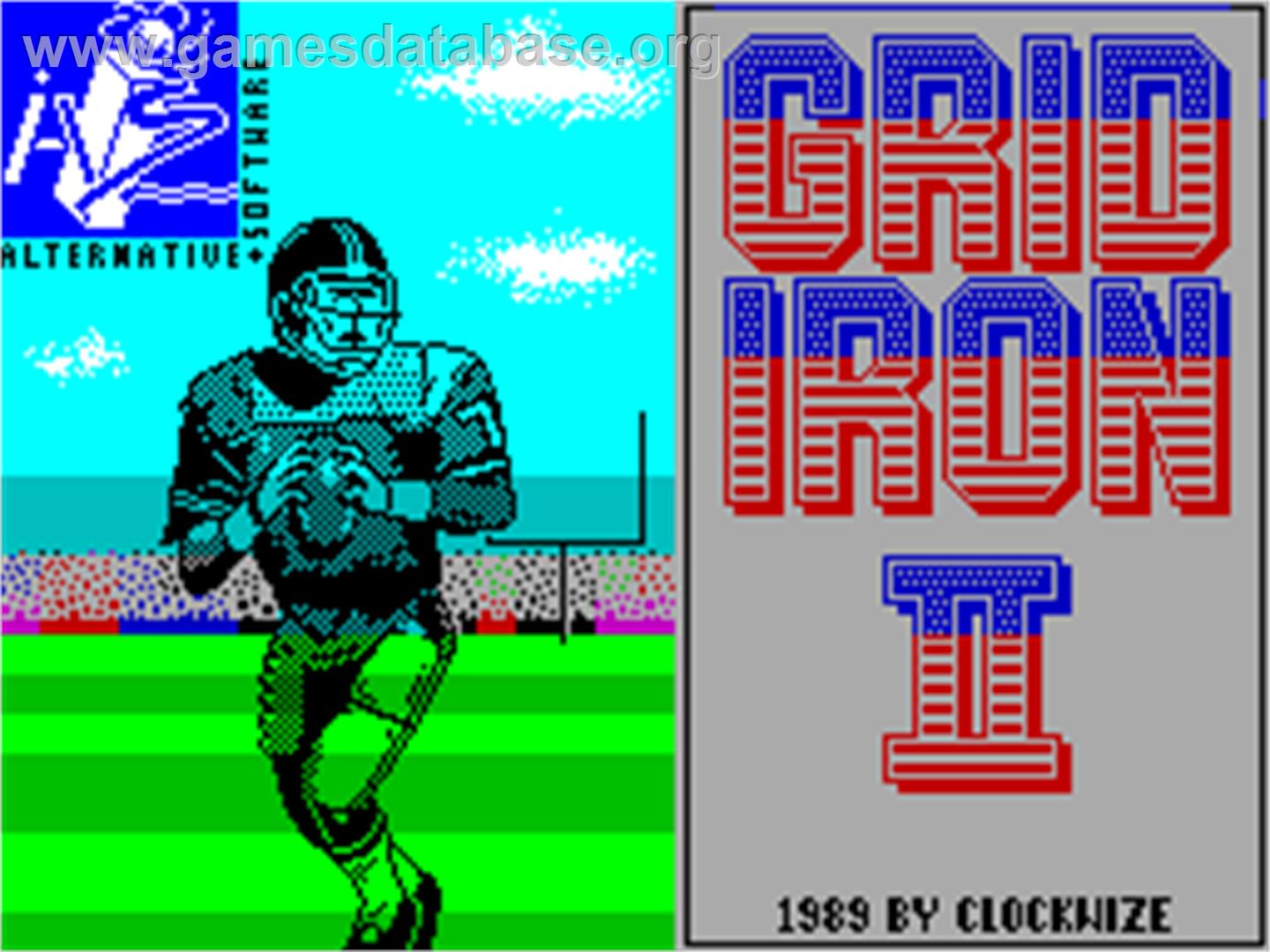 Grid Iron 2 - Sinclair ZX Spectrum - Artwork - Title Screen