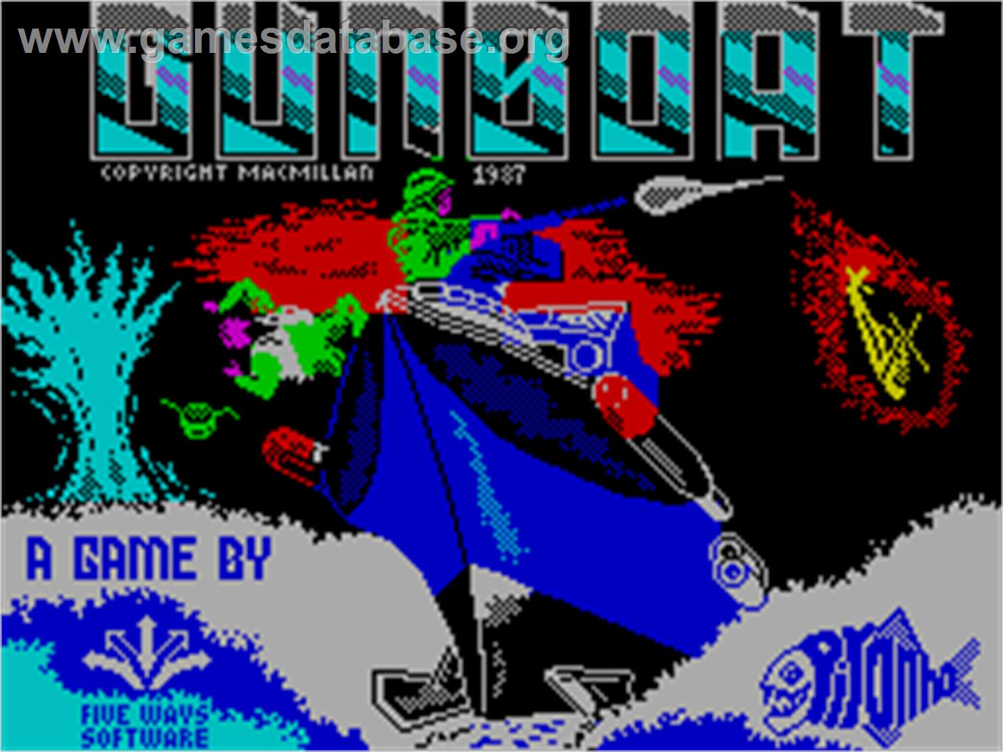 Gunboat - Sinclair ZX Spectrum - Artwork - Title Screen