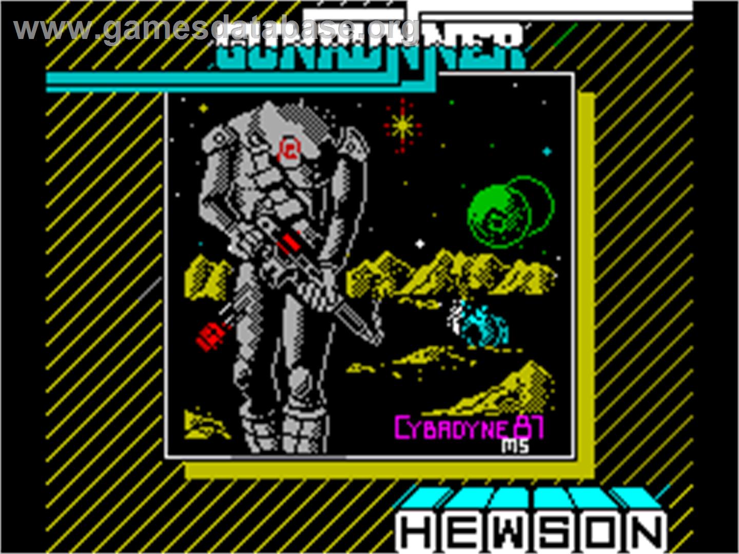 Gunrunner - Sinclair ZX Spectrum - Artwork - Title Screen