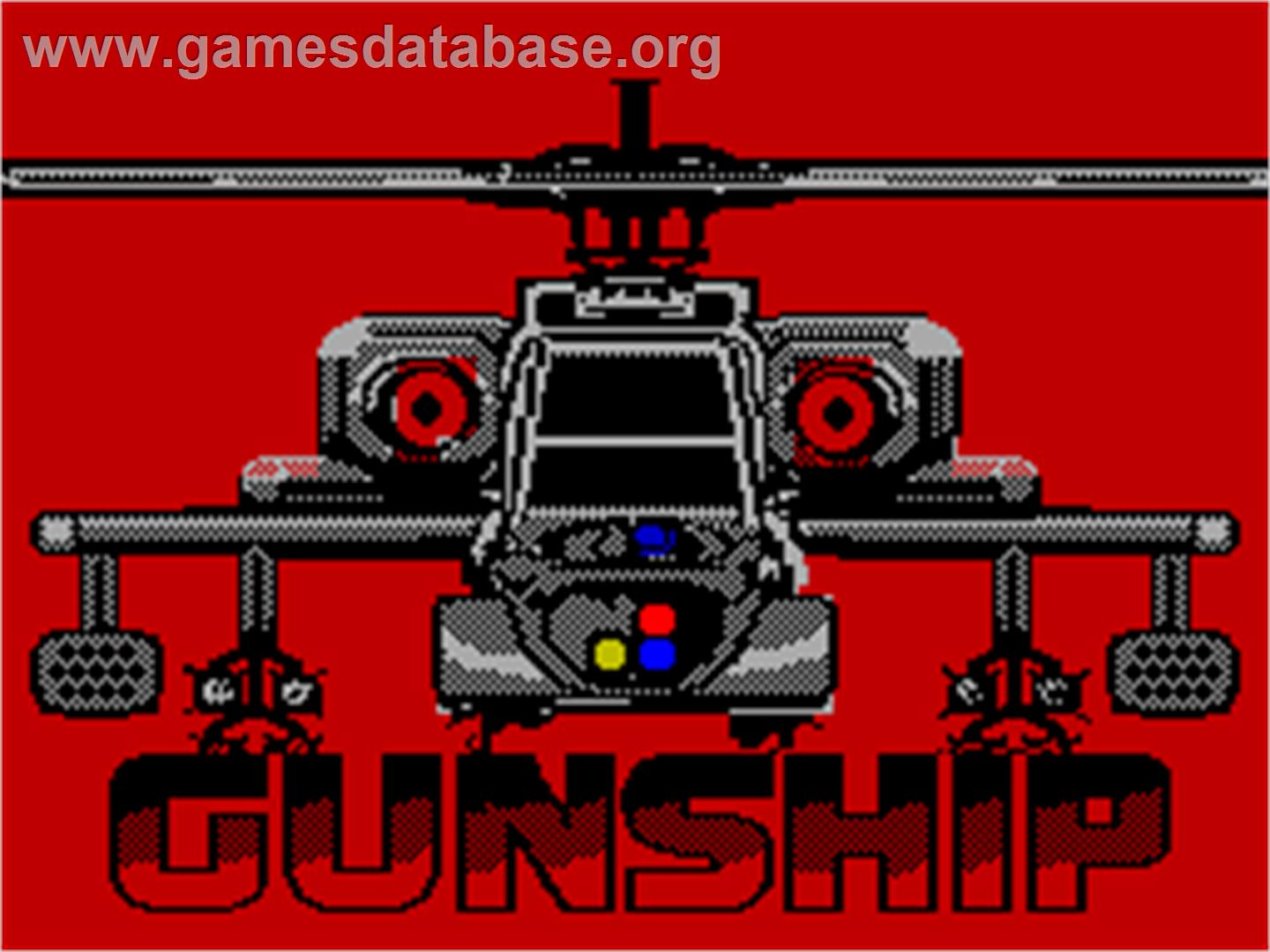 Gunship - Sinclair ZX Spectrum - Artwork - Title Screen