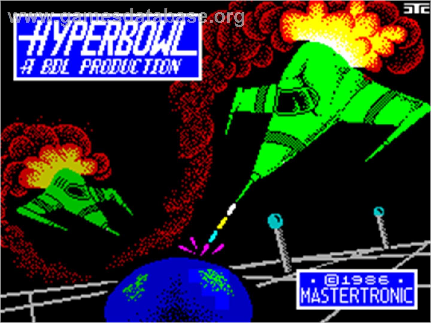 Hyperbowl - Sinclair ZX Spectrum - Artwork - Title Screen