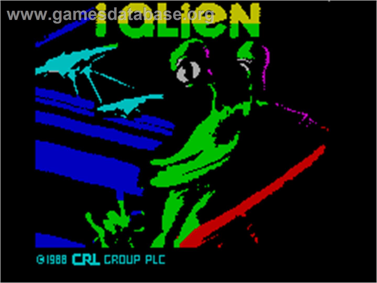 I-Alien - Sinclair ZX Spectrum - Artwork - Title Screen