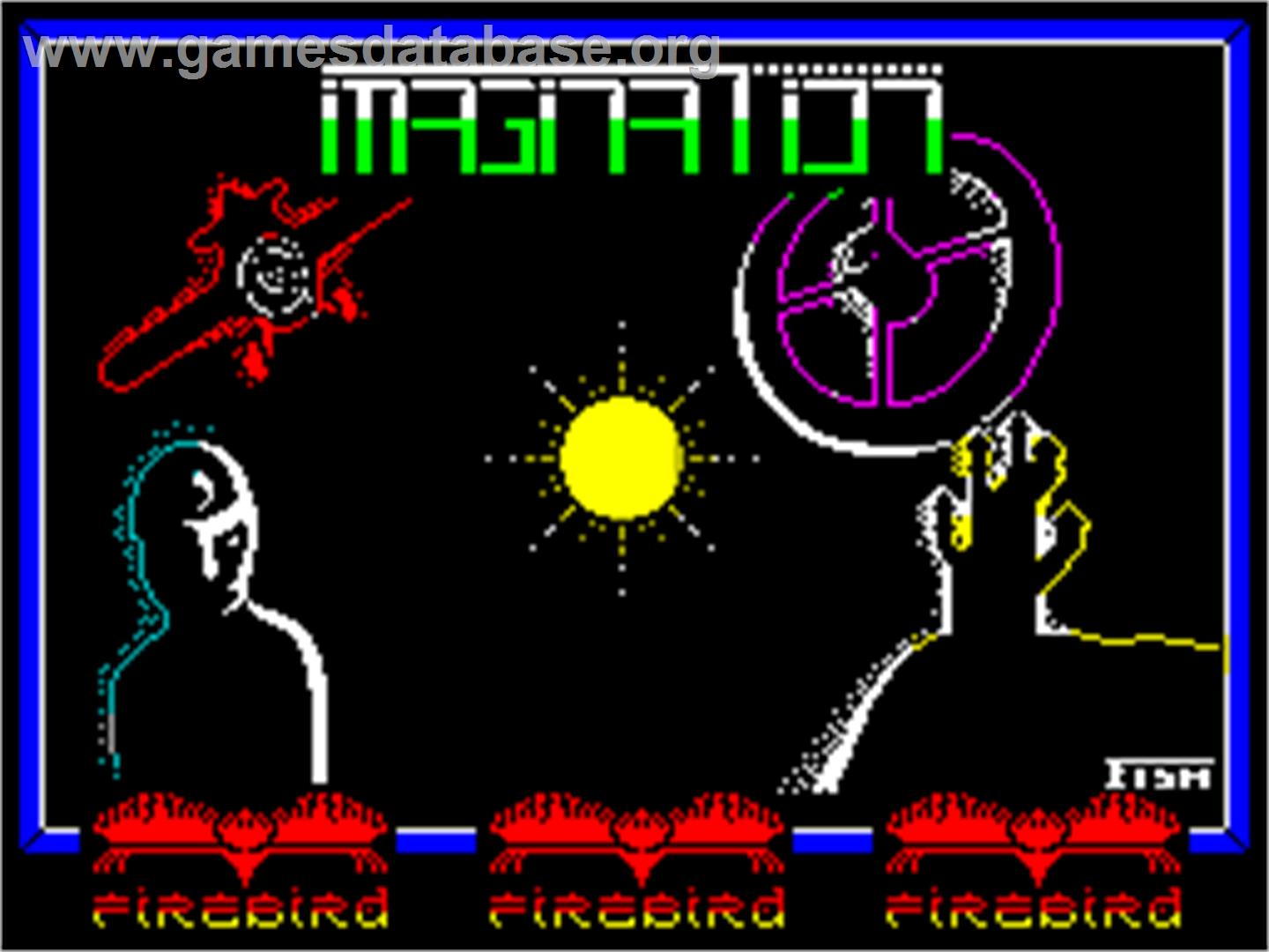 Imagination - Sinclair ZX Spectrum - Artwork - Title Screen