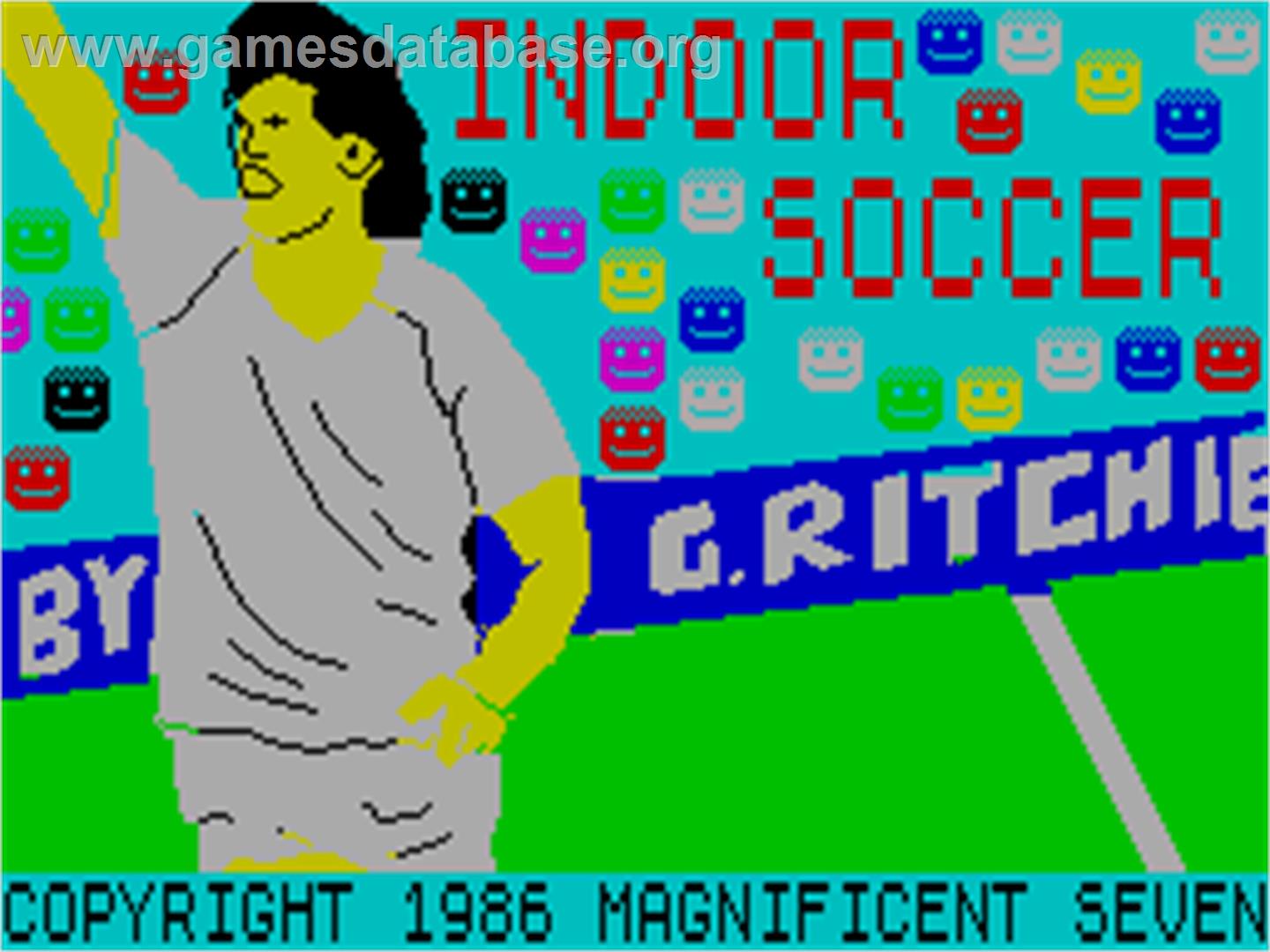 Indoor Soccer - Sinclair ZX Spectrum - Artwork - Title Screen