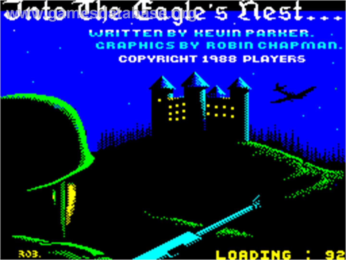 Into the Eagle's Nest - Sinclair ZX Spectrum - Artwork - Title Screen