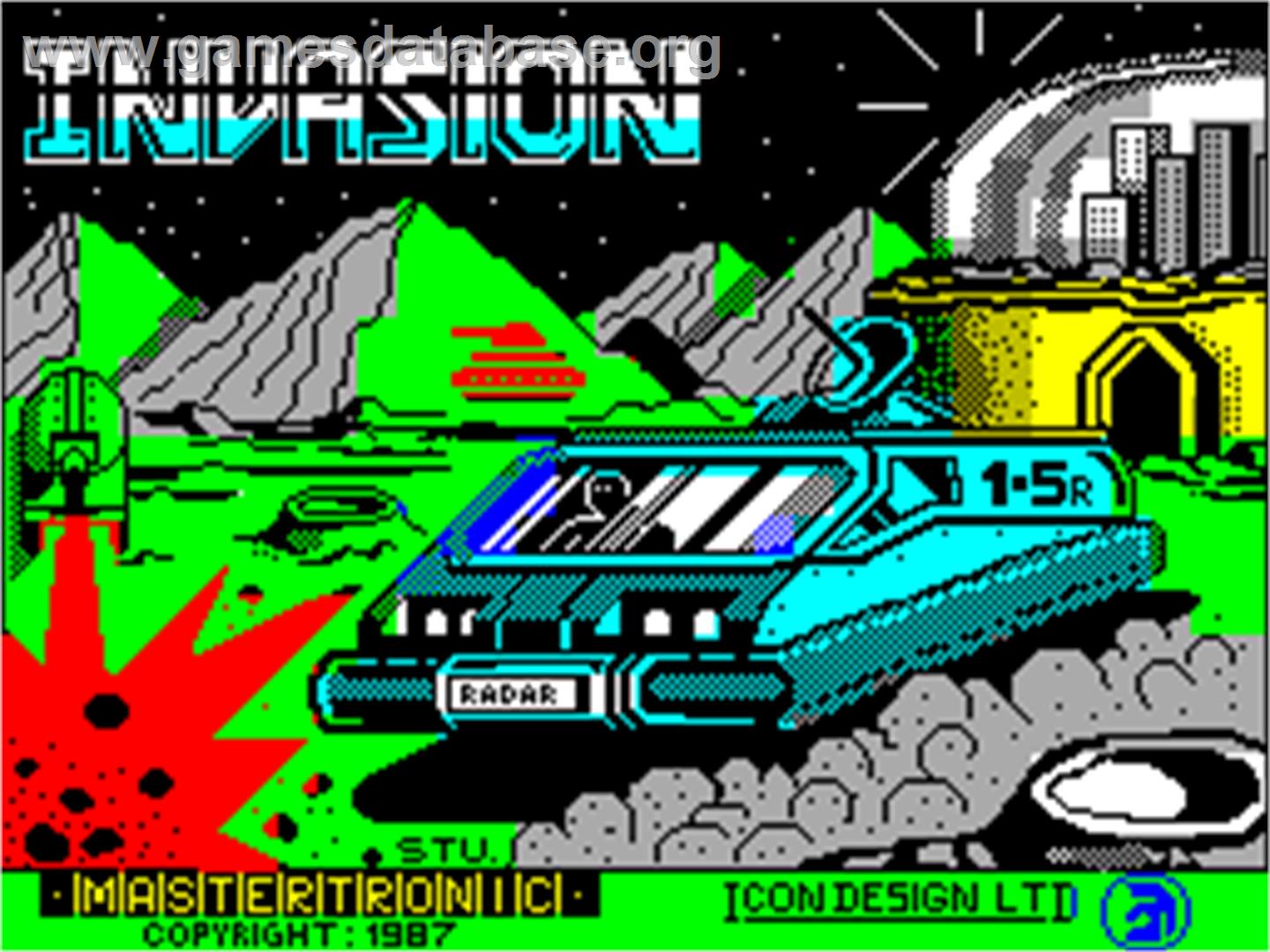 Invasion - Sinclair ZX Spectrum - Artwork - Title Screen
