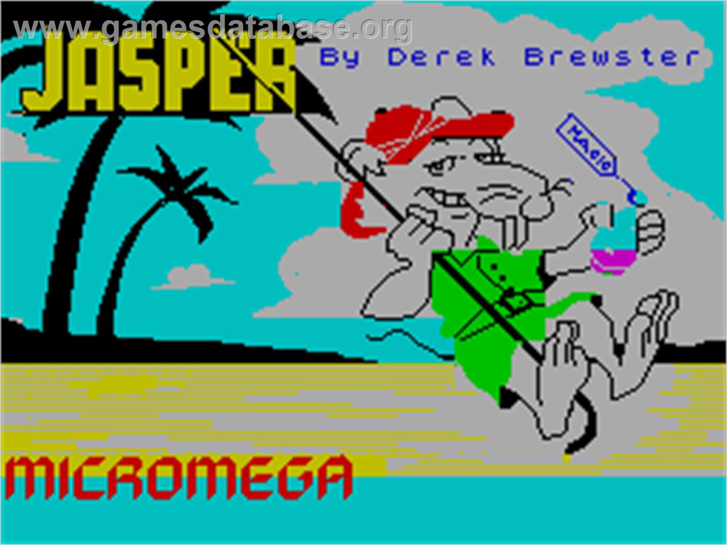 Jasper! - Sinclair ZX Spectrum - Artwork - Title Screen