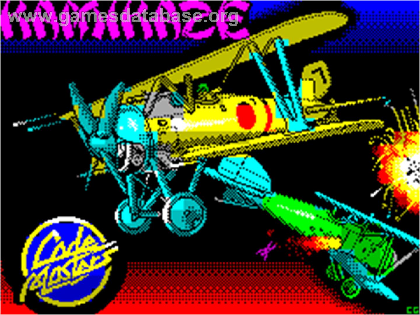 Kamikaze - Sinclair ZX Spectrum - Artwork - Title Screen