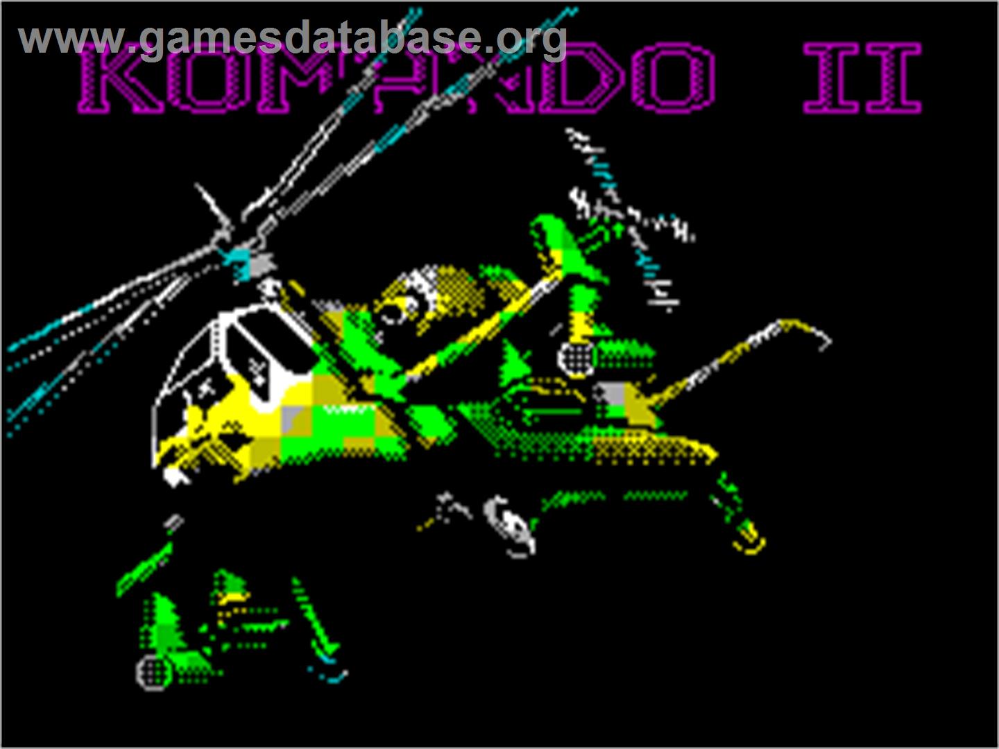 Komando II - Sinclair ZX Spectrum - Artwork - Title Screen