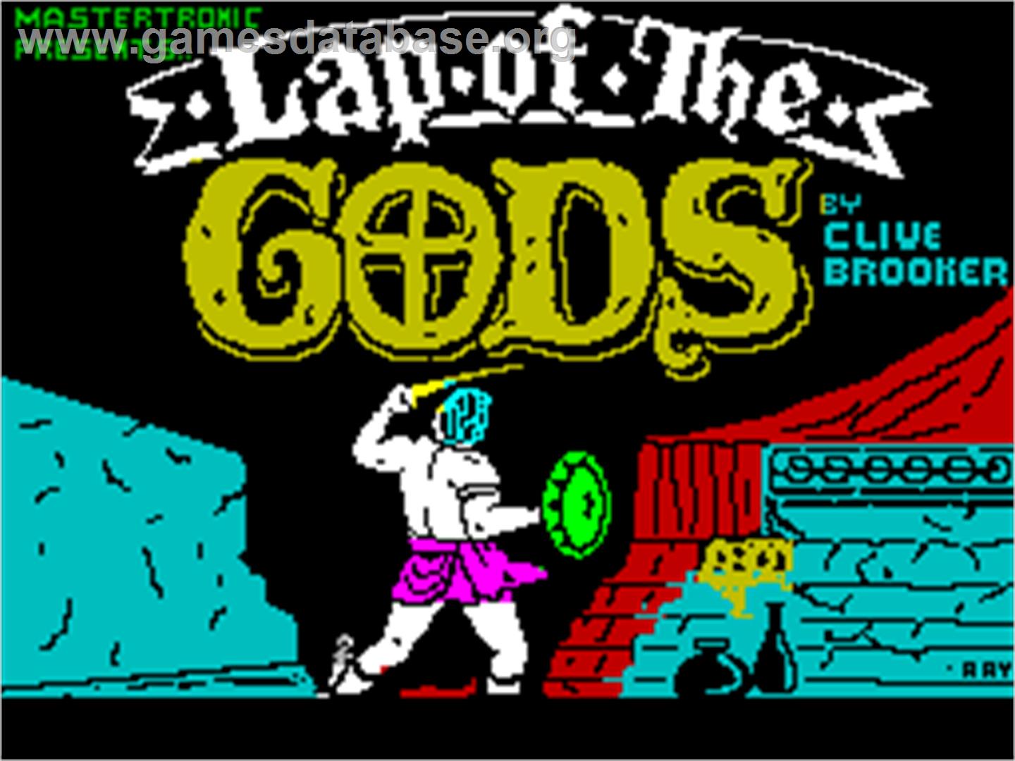 Lap of the Gods - Sinclair ZX Spectrum - Artwork - Title Screen