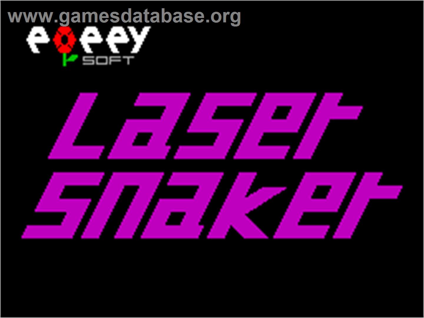 Laser Snaker - Sinclair ZX Spectrum - Artwork - Title Screen