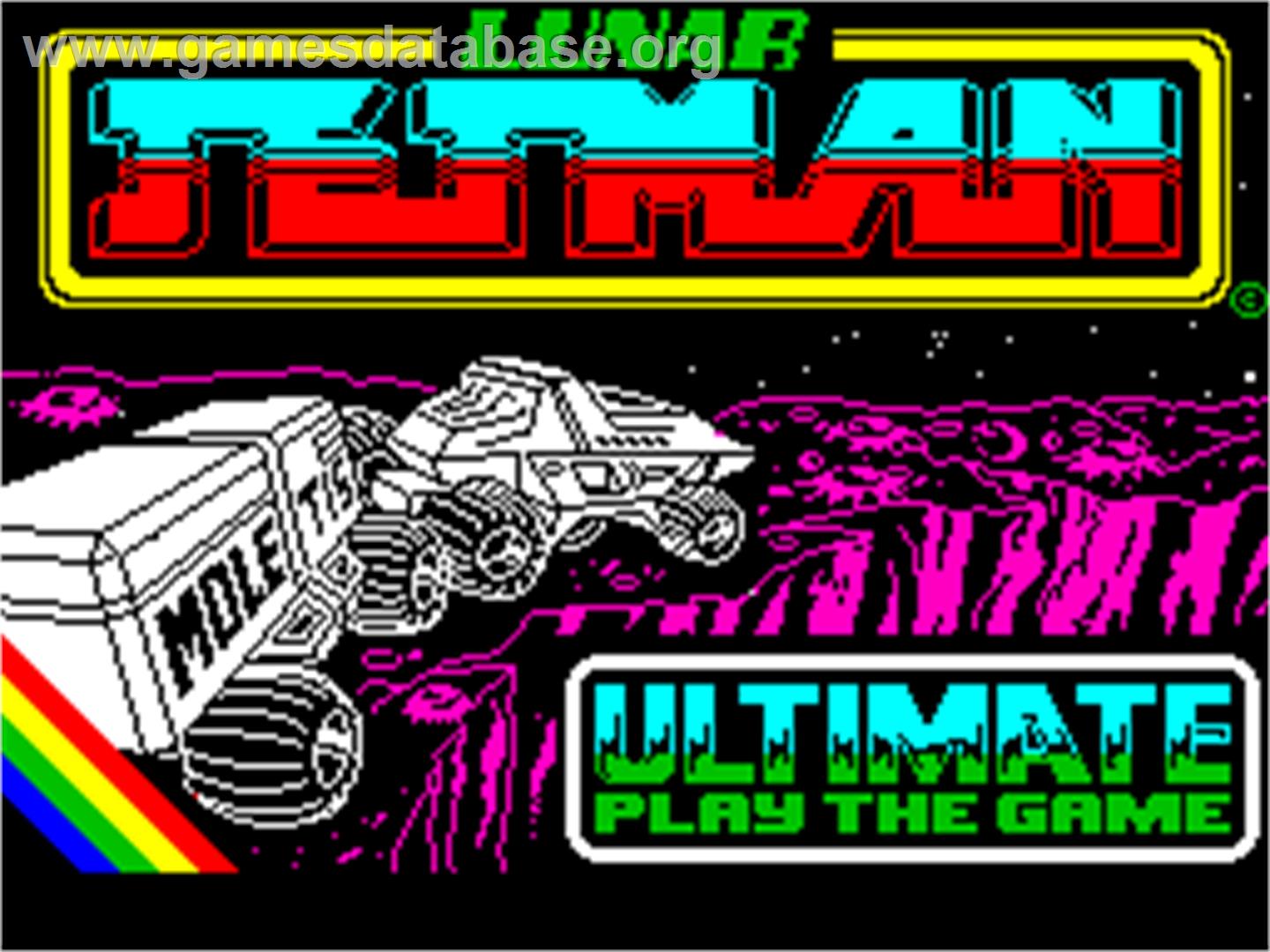 Lunar Jetman - Sinclair ZX Spectrum - Artwork - Title Screen