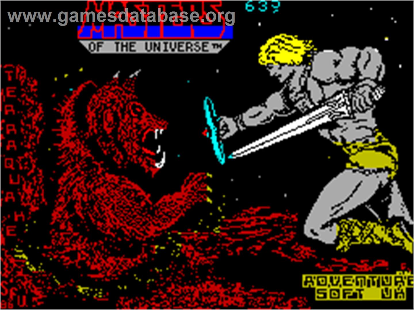 Masters of the Universe: Super Adventure - Sinclair ZX Spectrum - Artwork - Title Screen