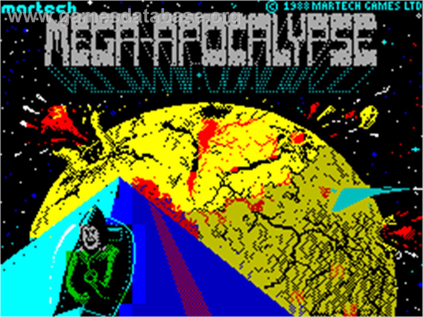 Mega-Apocalypse - Sinclair ZX Spectrum - Artwork - Title Screen