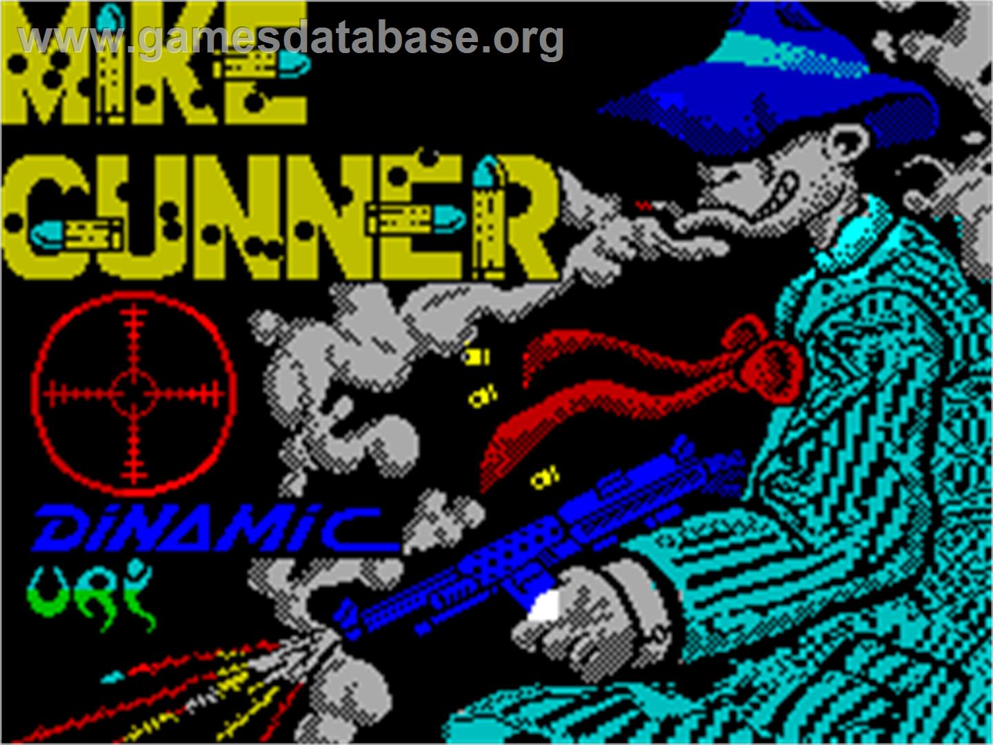 Mike Gunner - Sinclair ZX Spectrum - Artwork - Title Screen