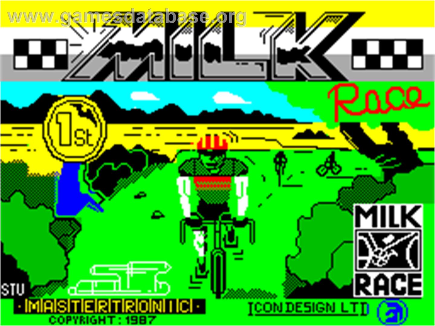 Milk Race - Sinclair ZX Spectrum - Artwork - Title Screen