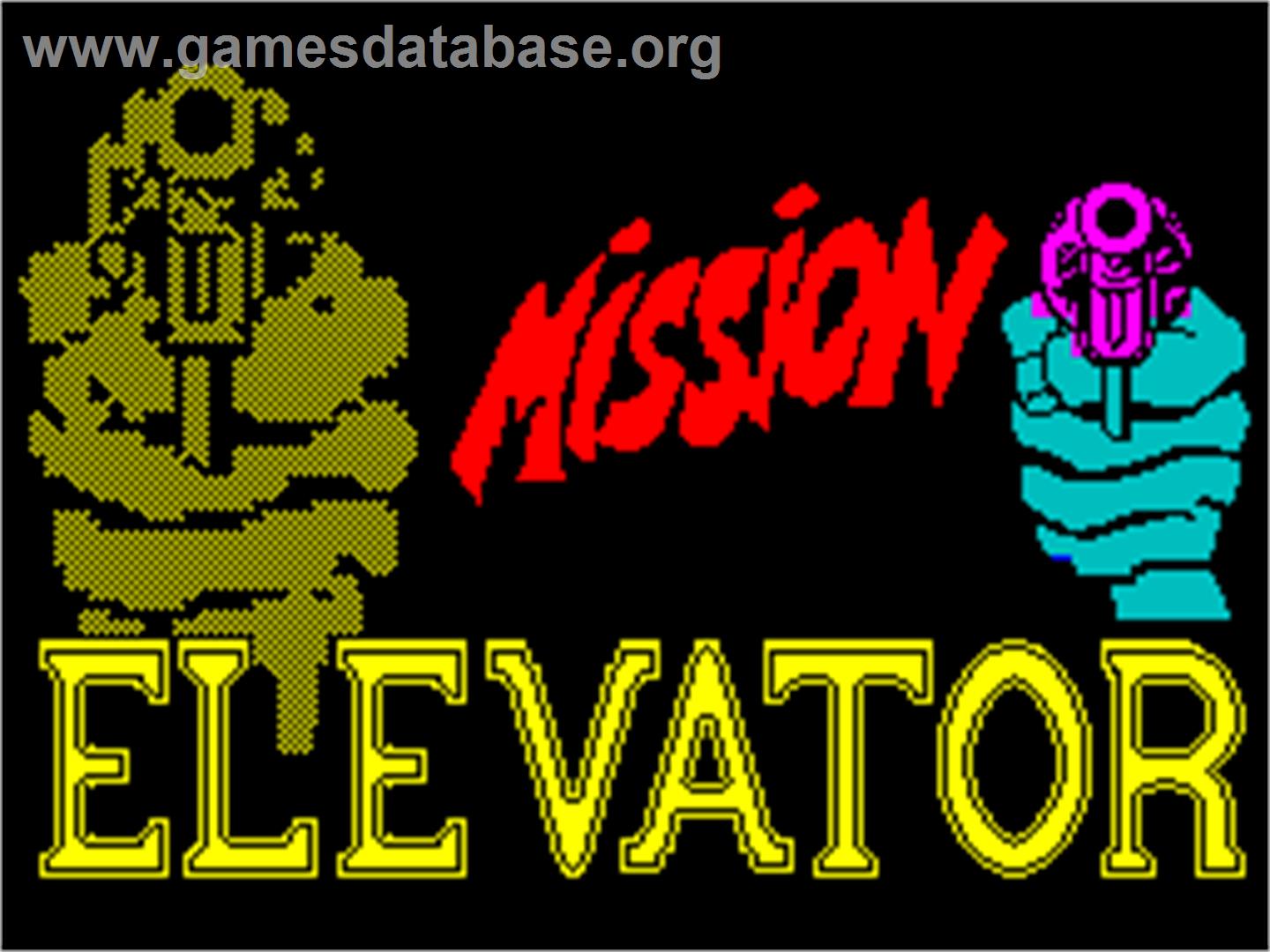 Mission Elevator - Sinclair ZX Spectrum - Artwork - Title Screen