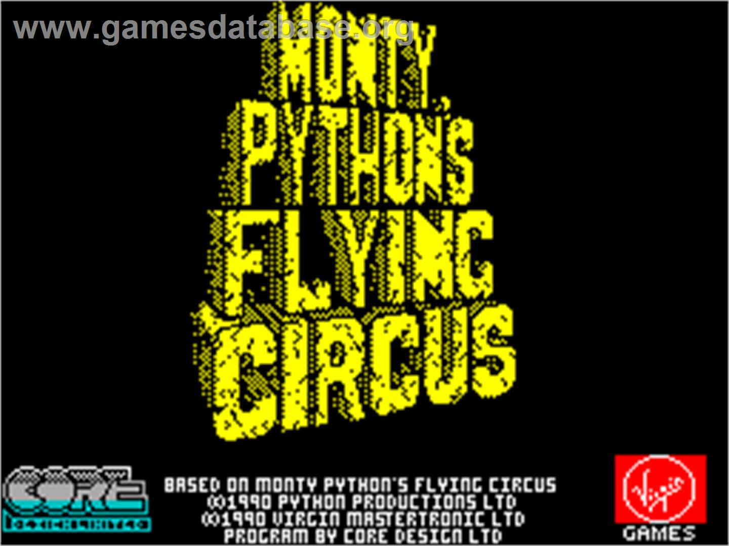 Monty Python's Flying Circus - Sinclair ZX Spectrum - Artwork - Title Screen
