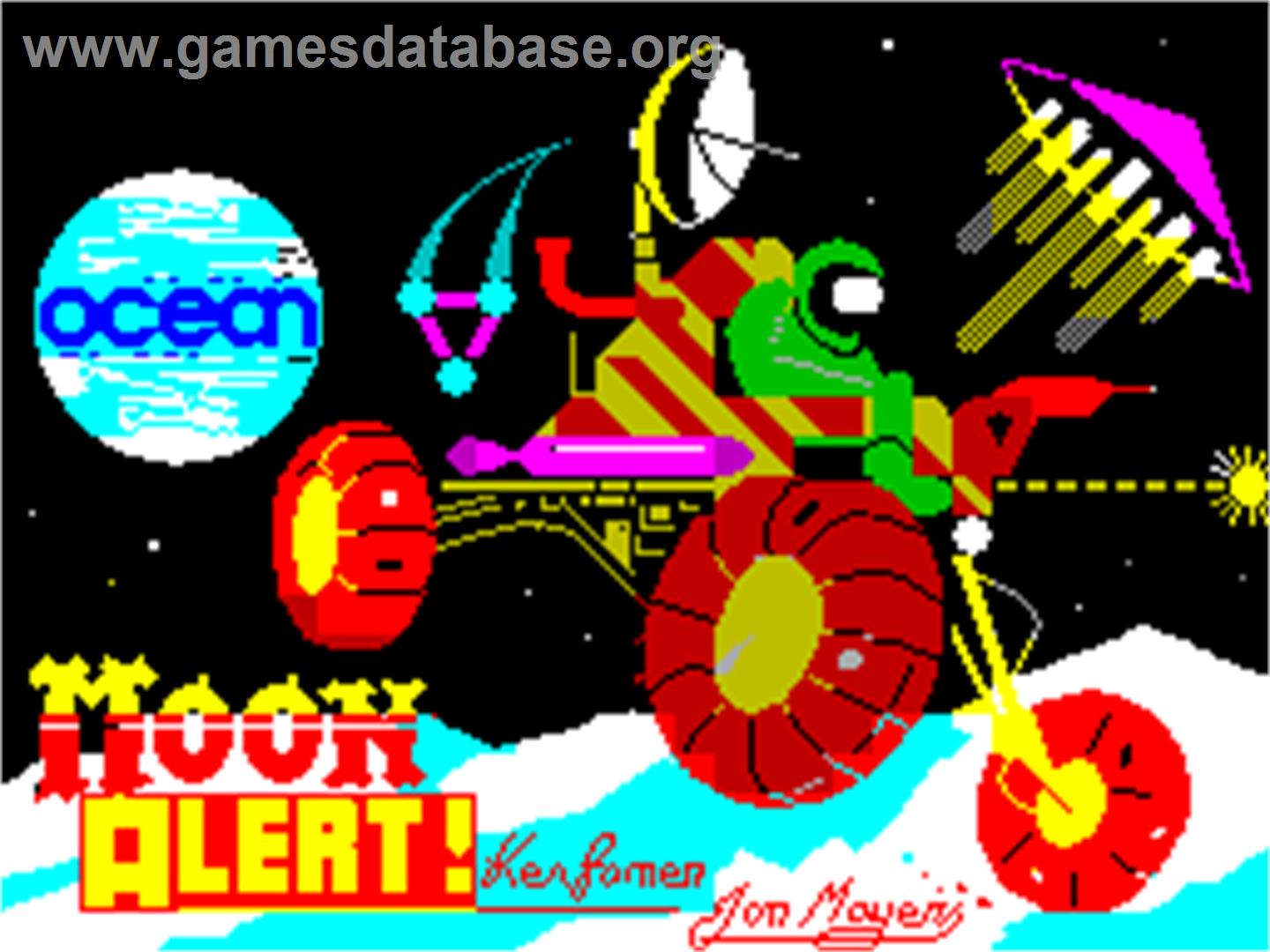 Moon Alert - Sinclair ZX Spectrum - Artwork - Title Screen