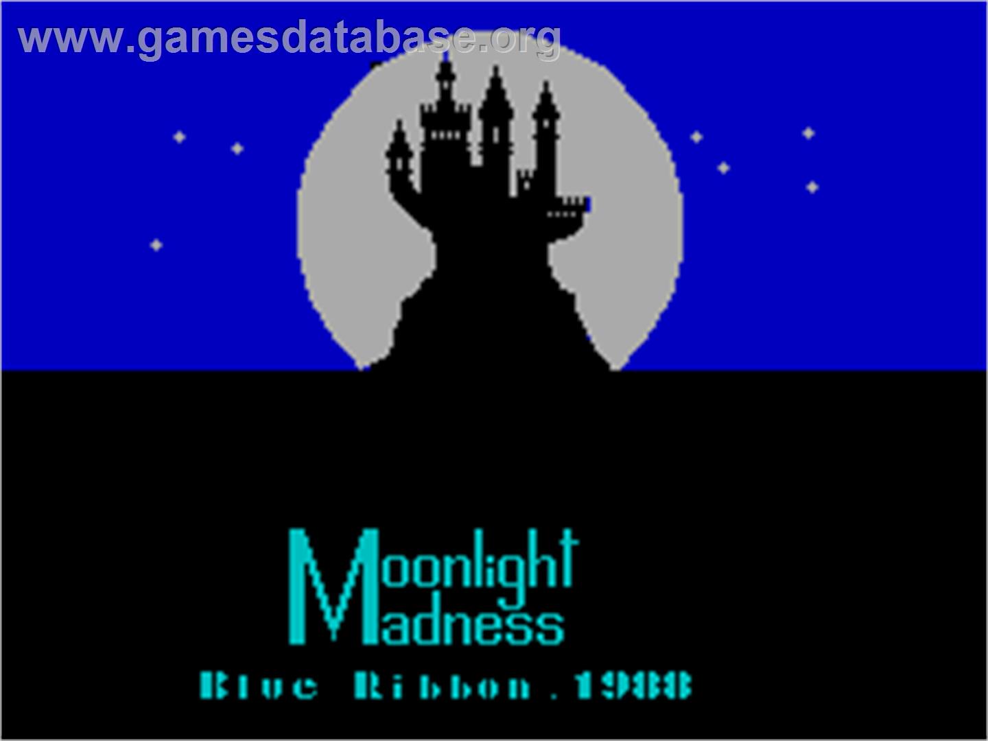 Moonlight Madness - Sinclair ZX Spectrum - Artwork - Title Screen
