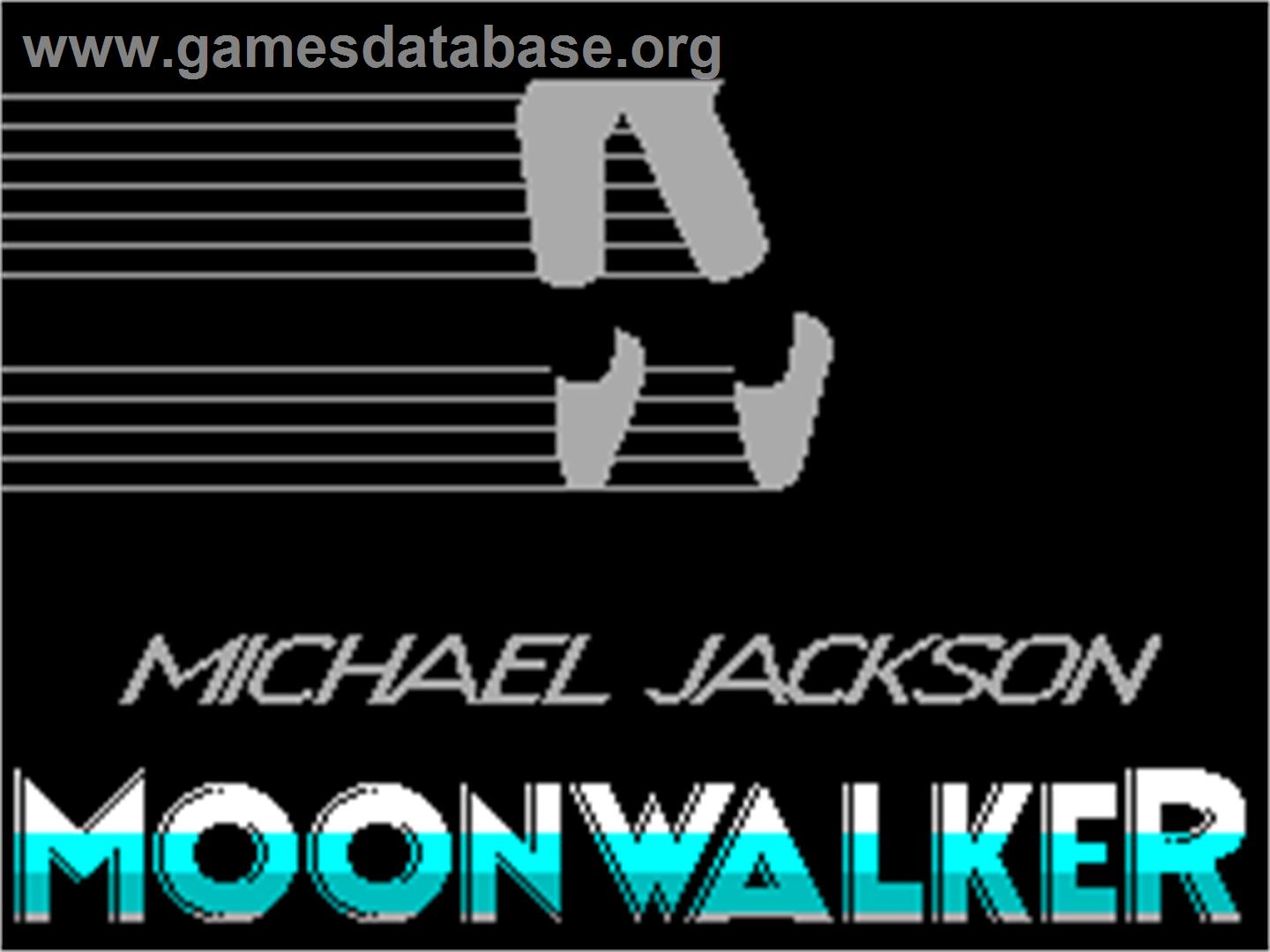 Moonwalker - Sinclair ZX Spectrum - Artwork - Title Screen