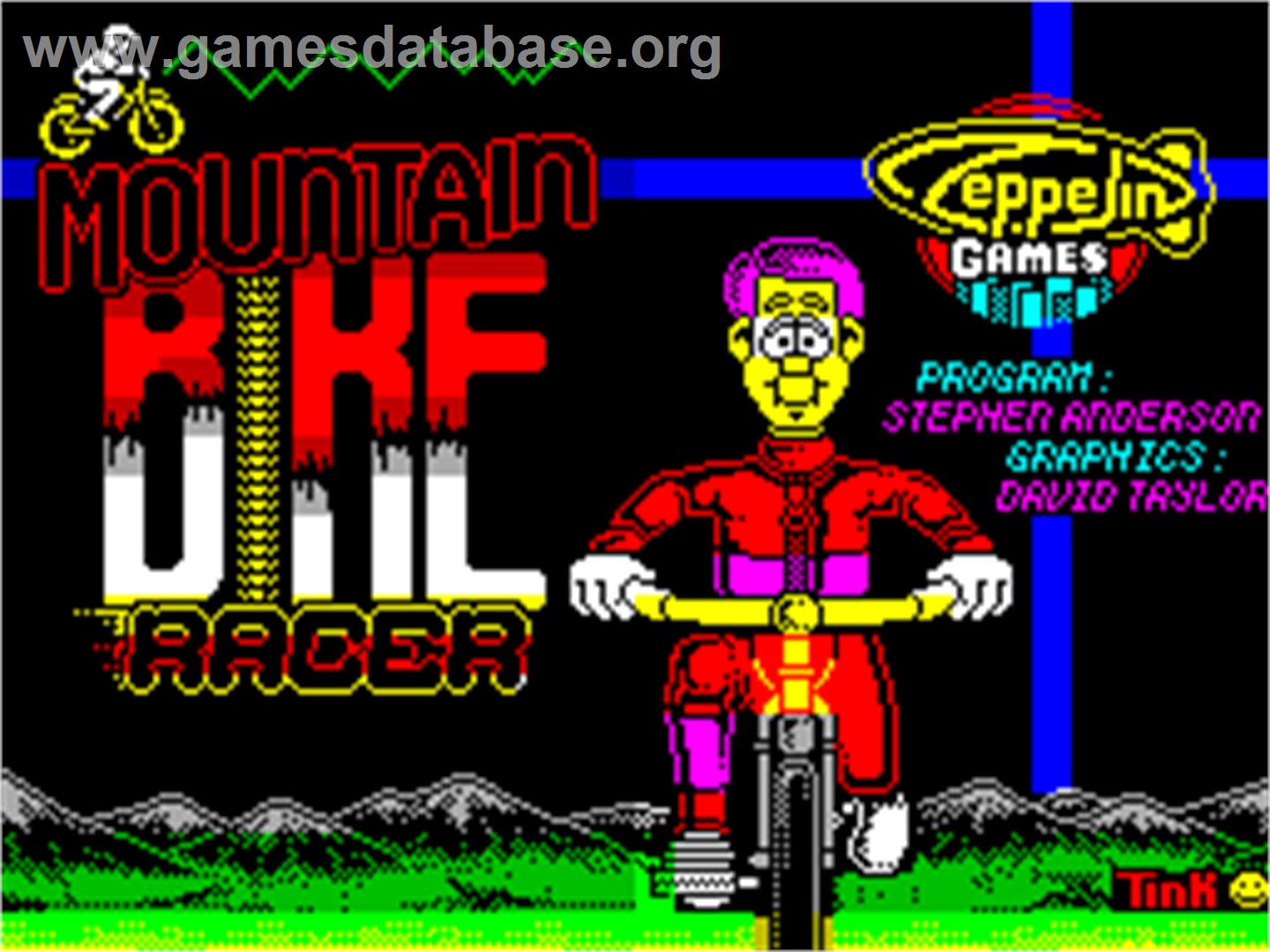 Mountain Bike Racer - Sinclair ZX Spectrum - Artwork - Title Screen