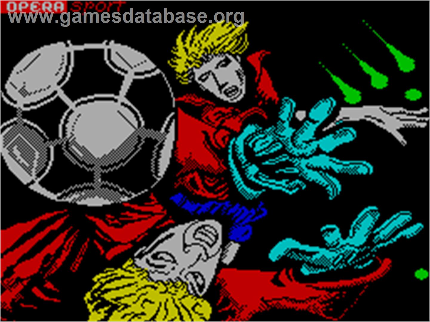 Mundial de Fútbol - Sinclair ZX Spectrum - Artwork - Title Screen