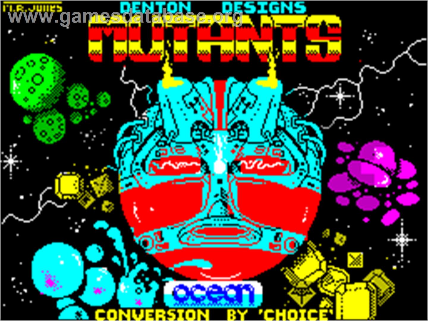 Mutants - Sinclair ZX Spectrum - Artwork - Title Screen