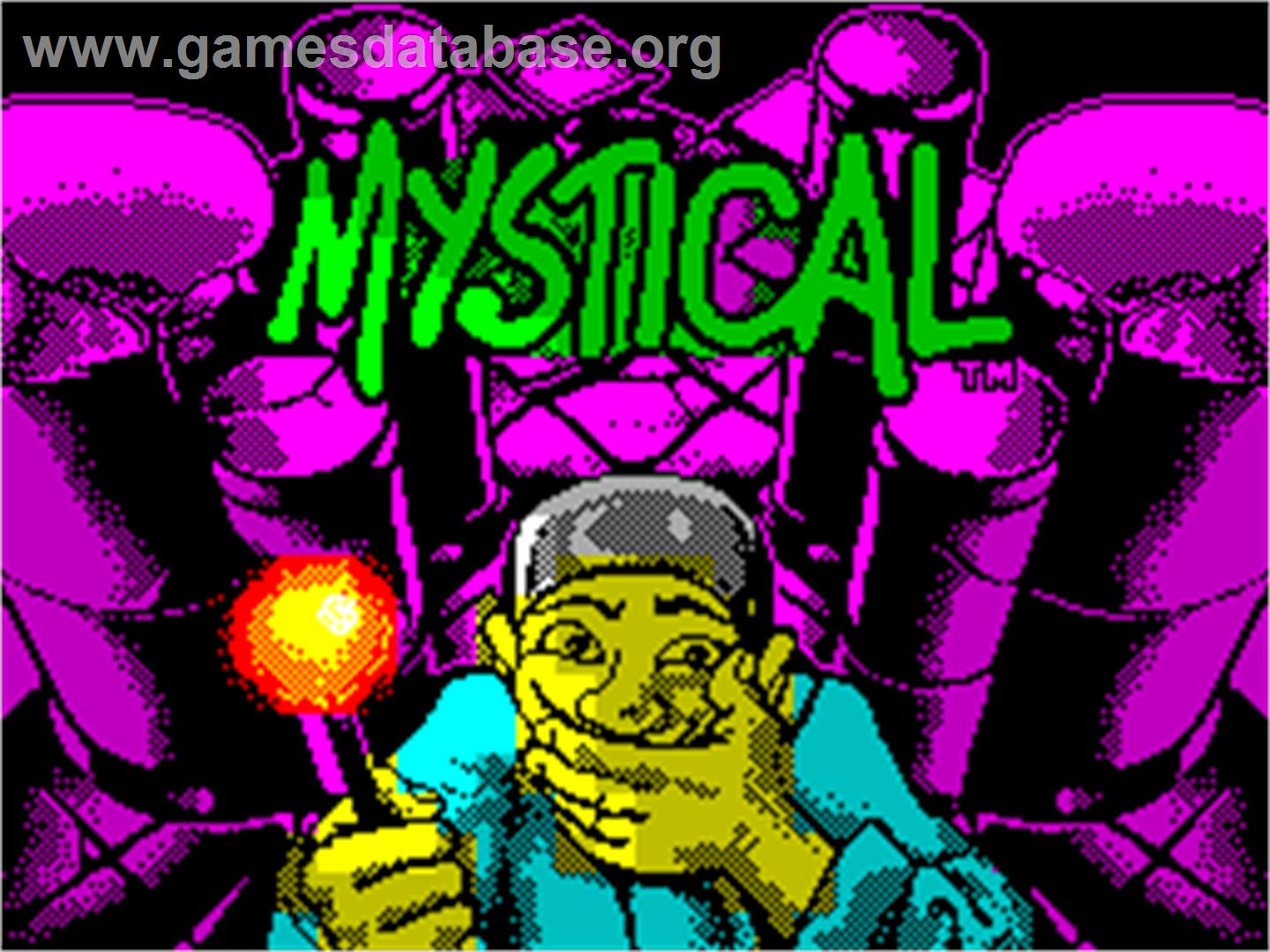 Mystical - Sinclair ZX Spectrum - Artwork - Title Screen