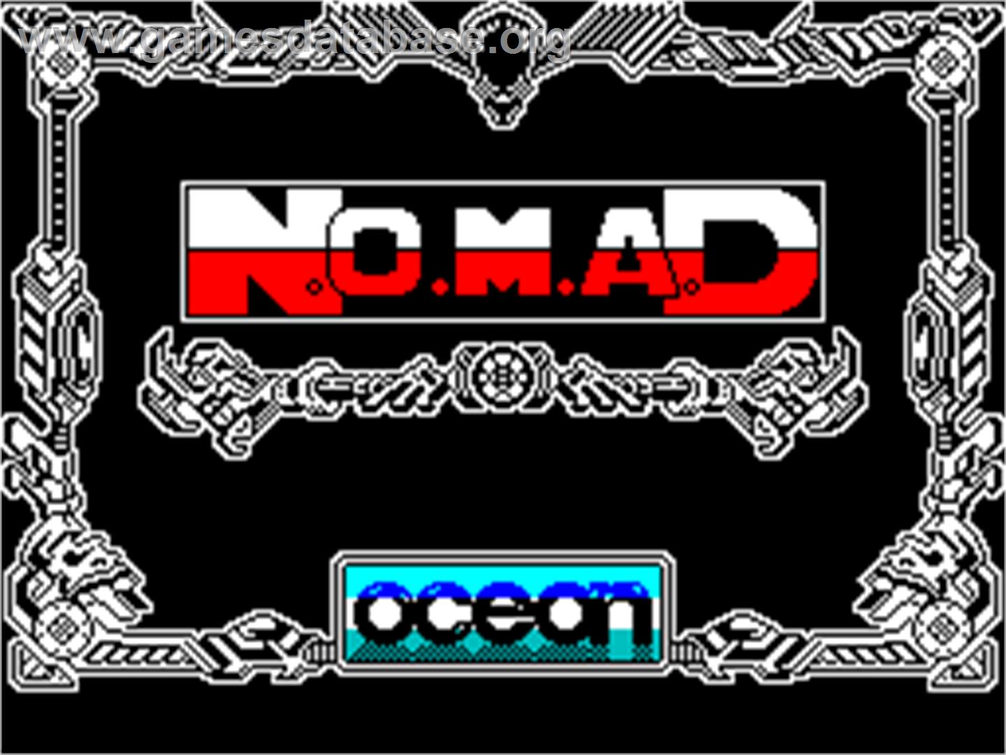 N.O.M.A.D. - Sinclair ZX Spectrum - Artwork - Title Screen