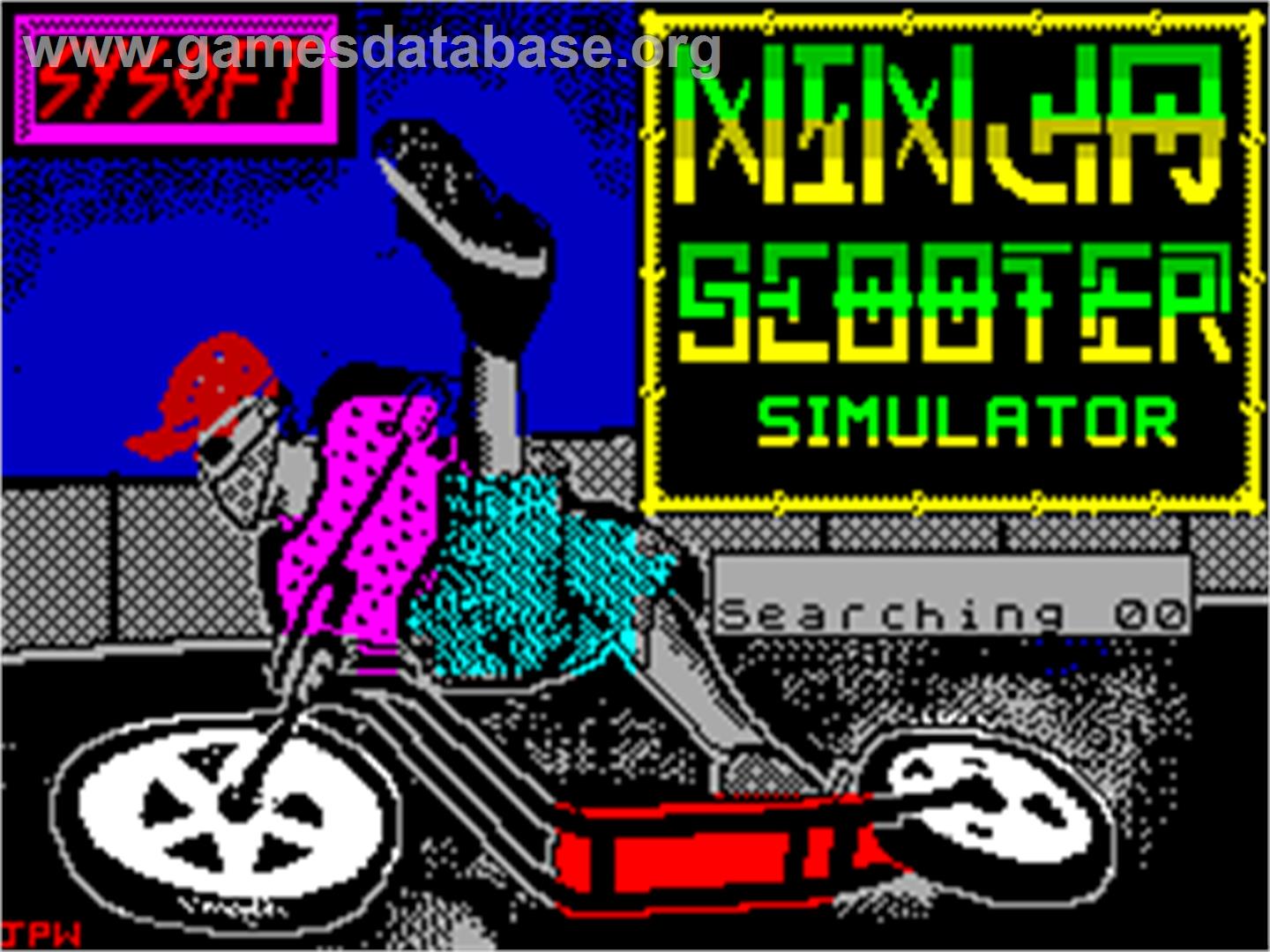 Ninja Scooter Simulator - Sinclair ZX Spectrum - Artwork - Title Screen