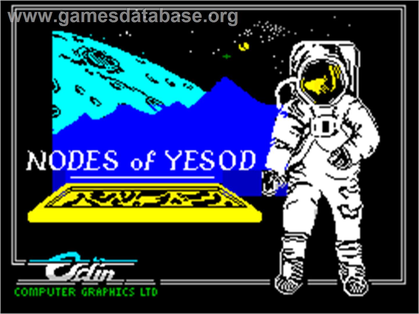 Nodes of Yesod - Sinclair ZX Spectrum - Artwork - Title Screen