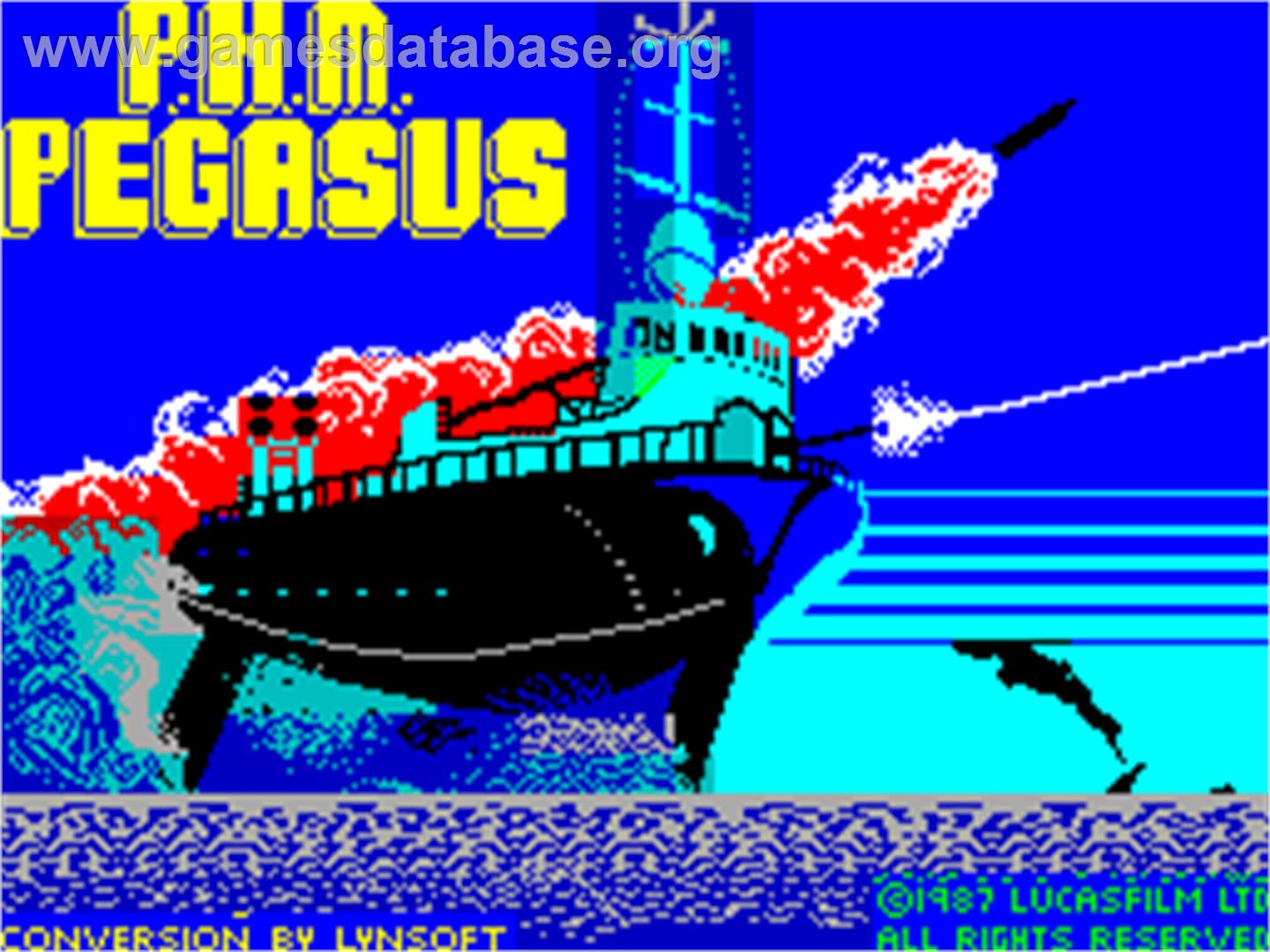 PHM Pegasus - Sinclair ZX Spectrum - Artwork - Title Screen