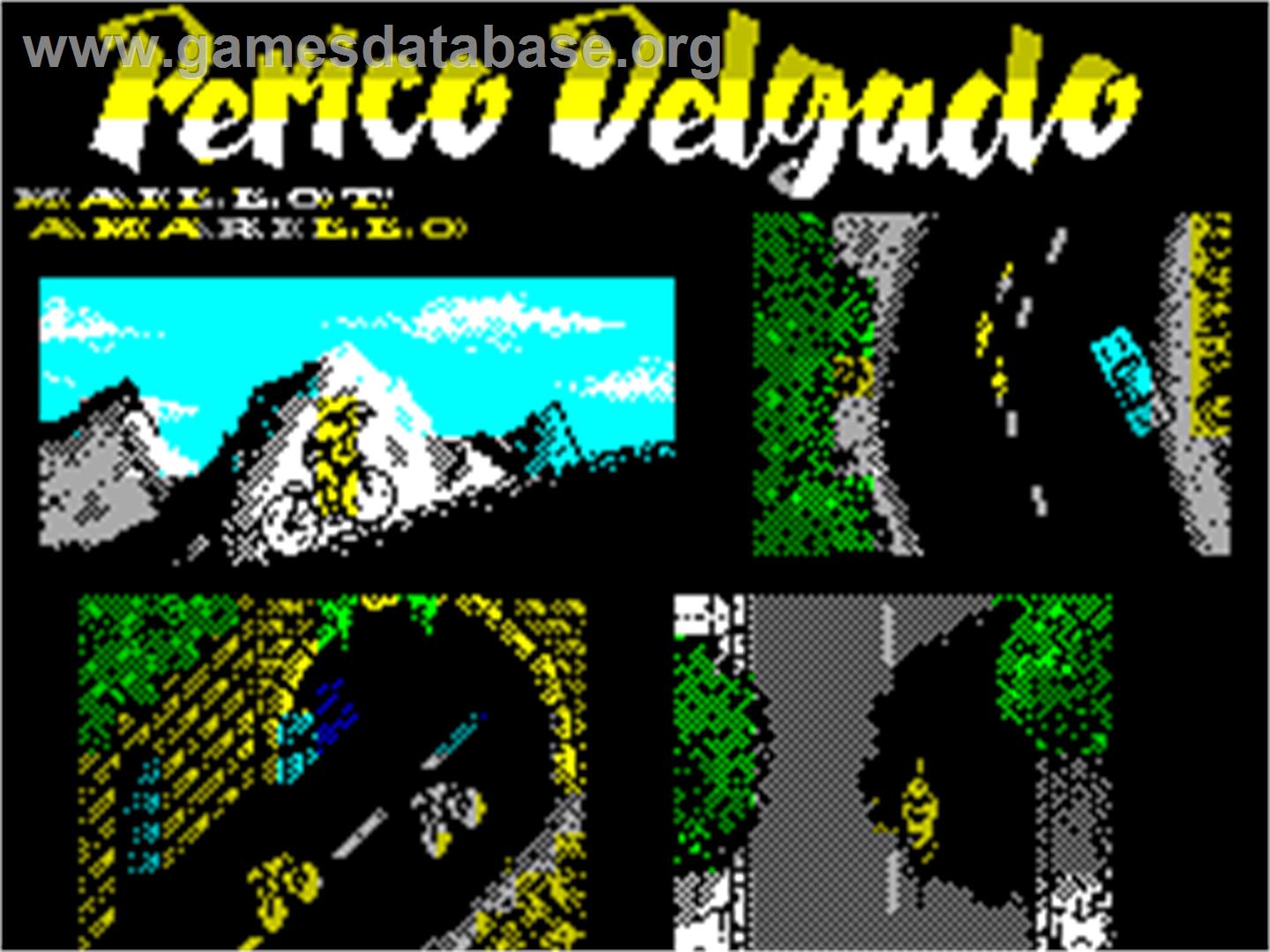 Perico Delgado Maillot Amarillo - Sinclair ZX Spectrum - Artwork - Title Screen