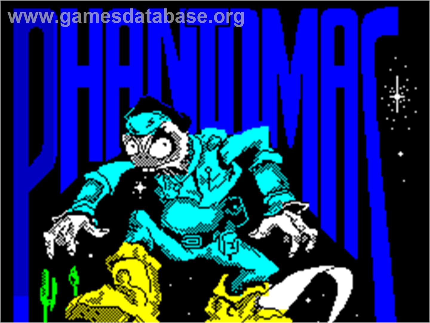 Phantomas - Sinclair ZX Spectrum - Artwork - Title Screen