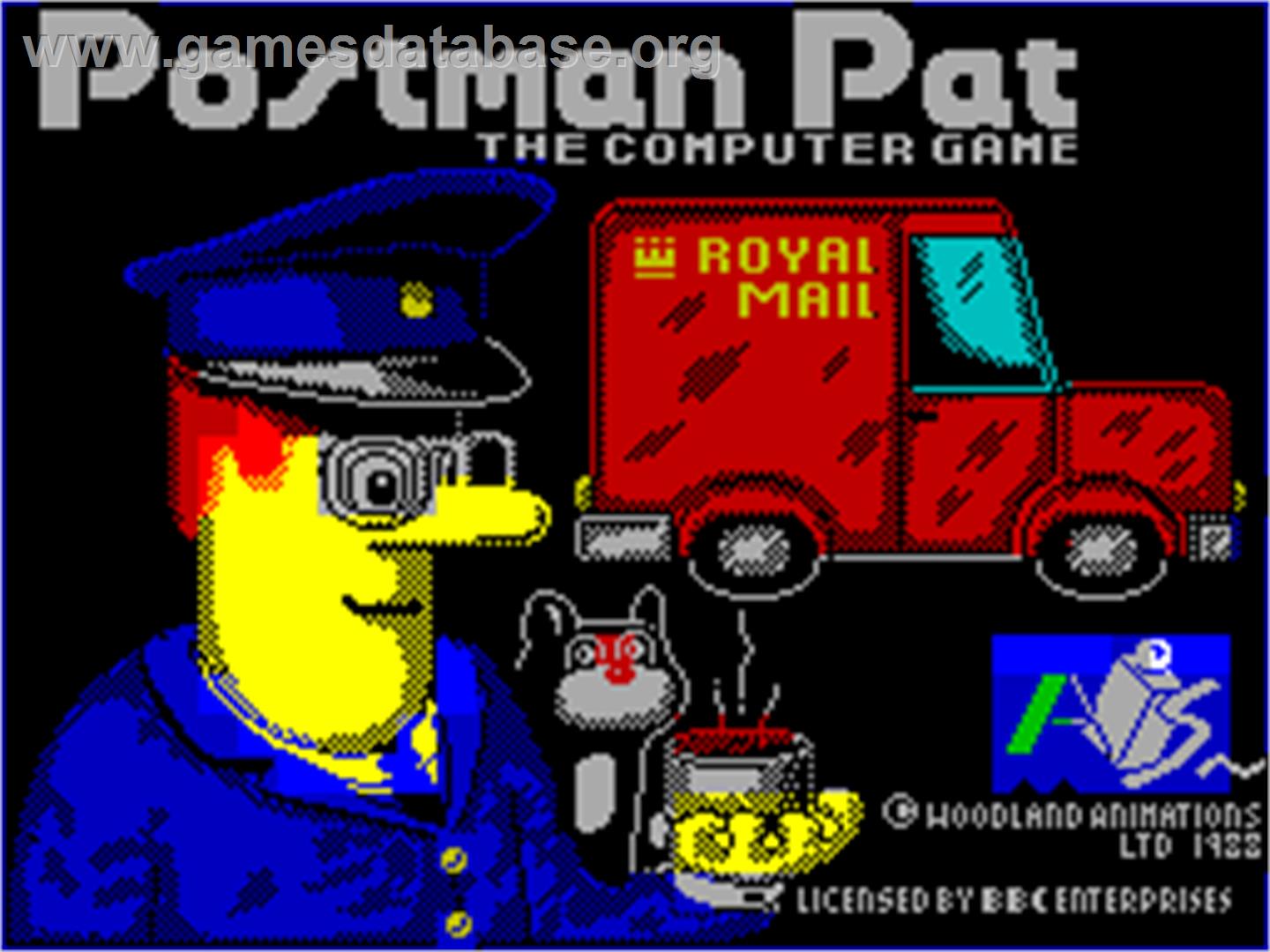 Postman Pat - Sinclair ZX Spectrum - Artwork - Title Screen
