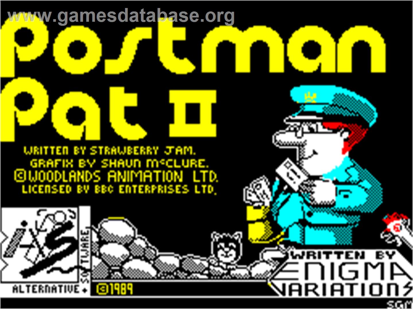 Postman Pat 2 - Sinclair ZX Spectrum - Artwork - Title Screen