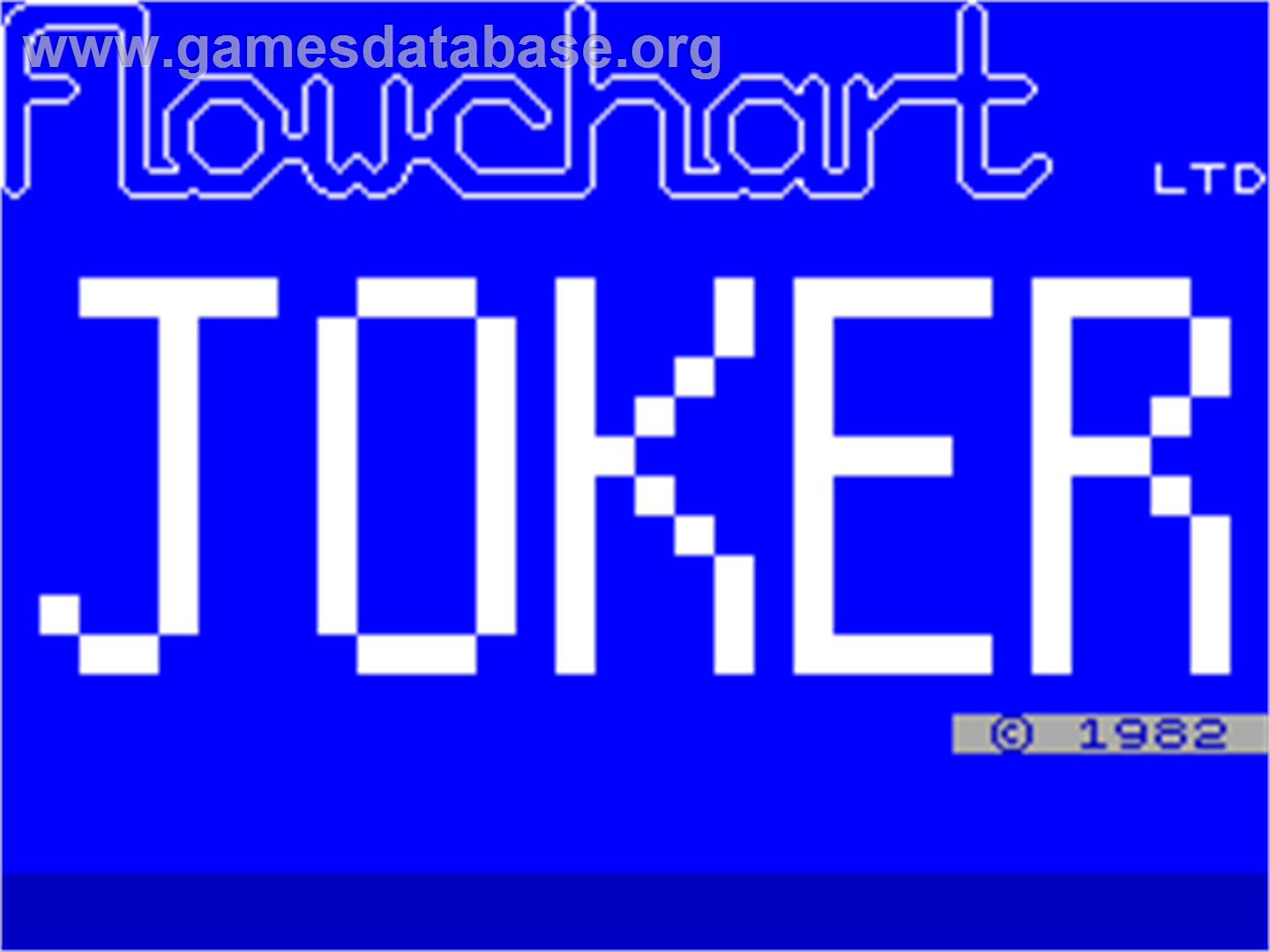 Power - Sinclair ZX Spectrum - Artwork - Title Screen