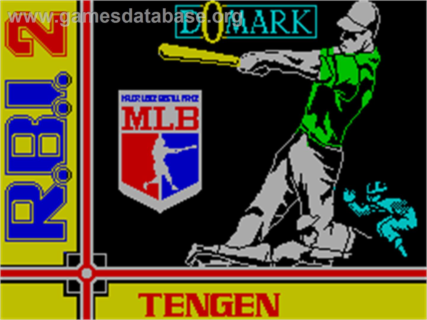 R.B.I. Baseball 2 - Sinclair ZX Spectrum - Artwork - Title Screen