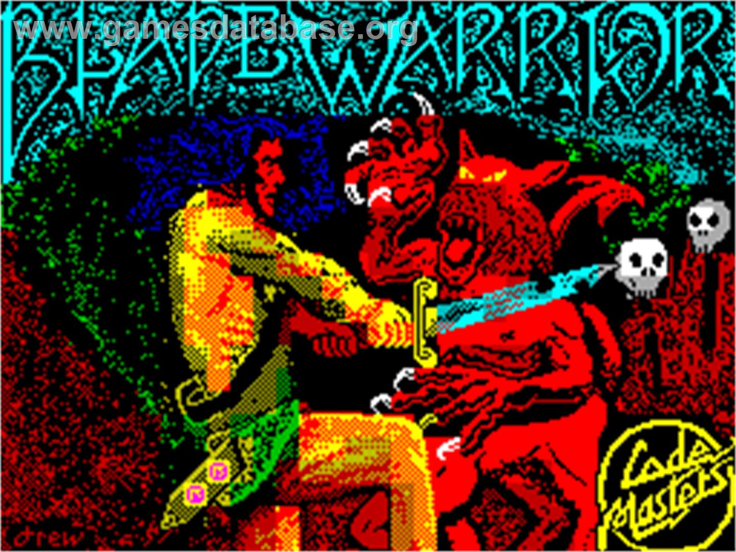 Rad Warrior - Sinclair ZX Spectrum - Artwork - Title Screen
