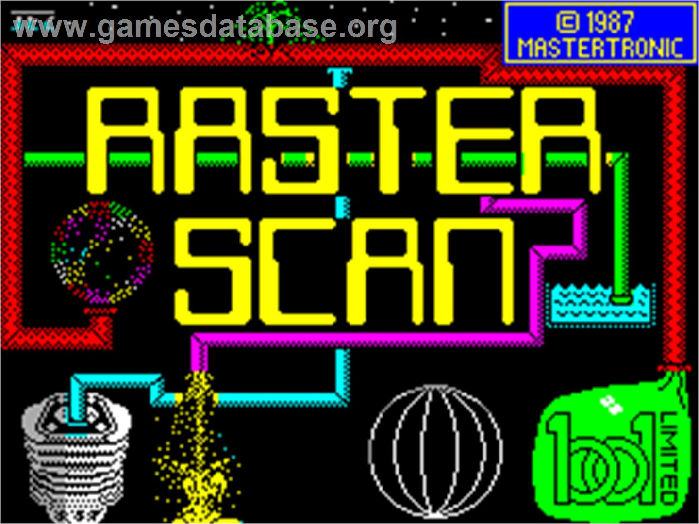 Rasterscan - Sinclair ZX Spectrum - Artwork - Title Screen