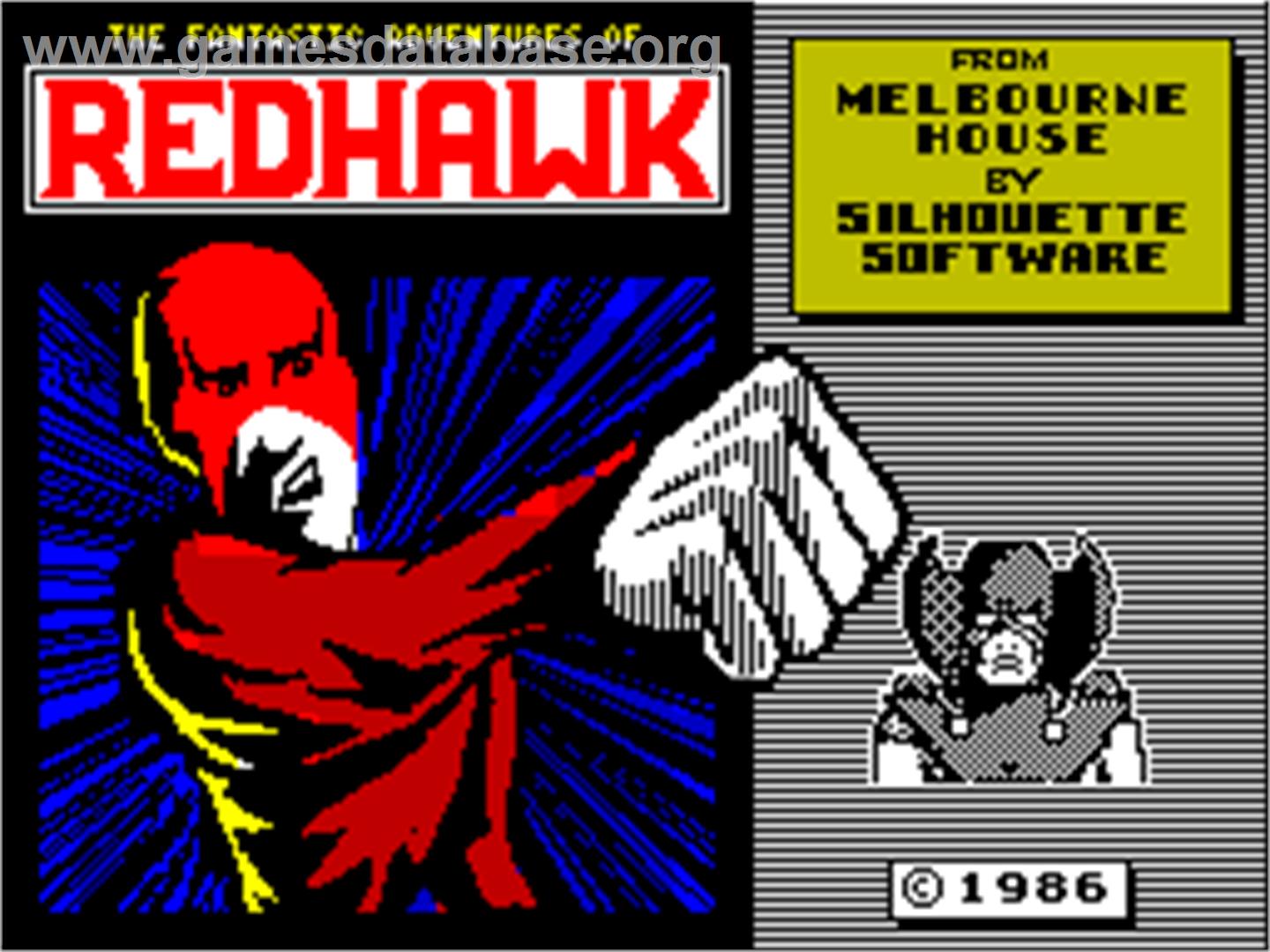 Red Hawk - Sinclair ZX Spectrum - Artwork - Title Screen