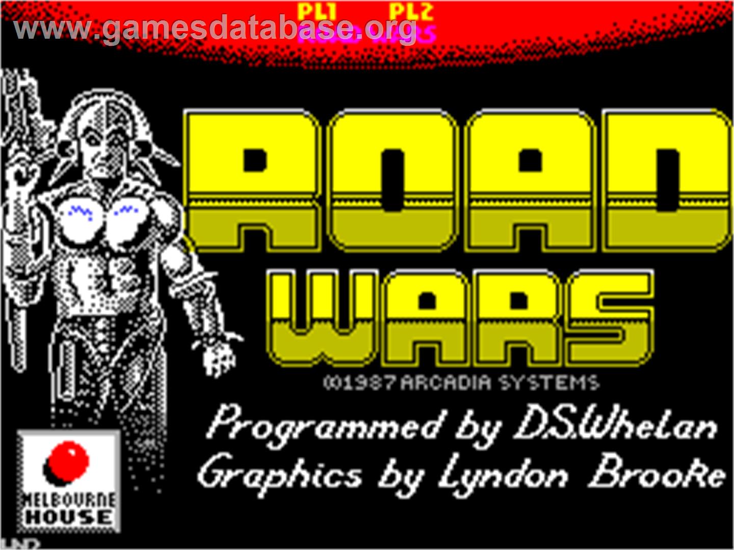 Roadwars - Sinclair ZX Spectrum - Artwork - Title Screen