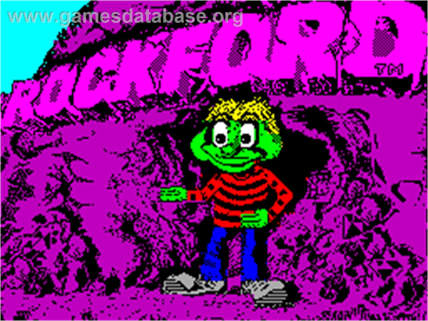 Rockford: The Arcade Game - Sinclair ZX Spectrum - Artwork - Title Screen